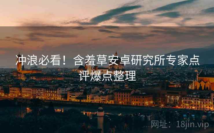 冲浪必看！含羞草安卓研究所专家点评爆点整理