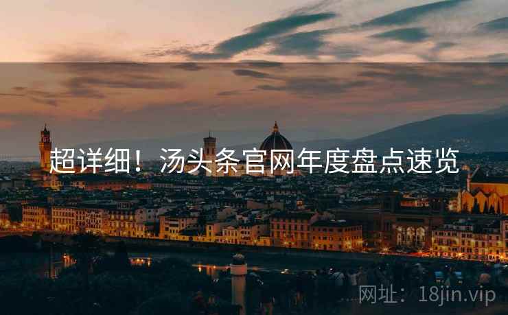 超详细！汤头条官网年度盘点速览