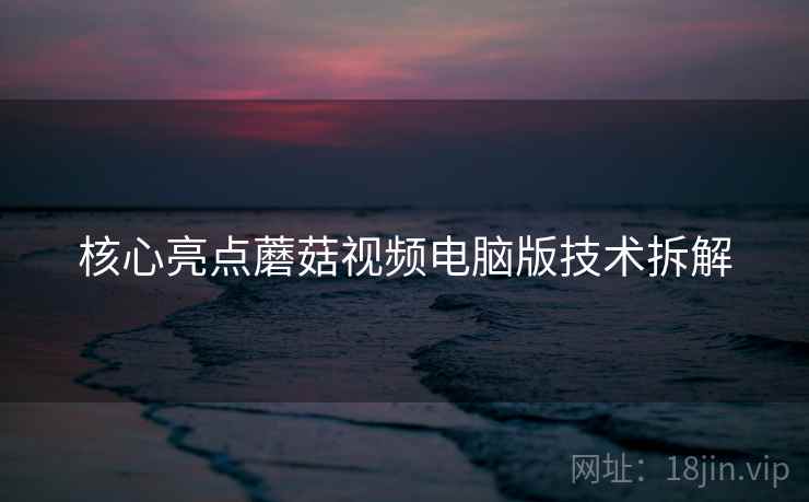 核心亮点蘑菇视频电脑版技术拆解